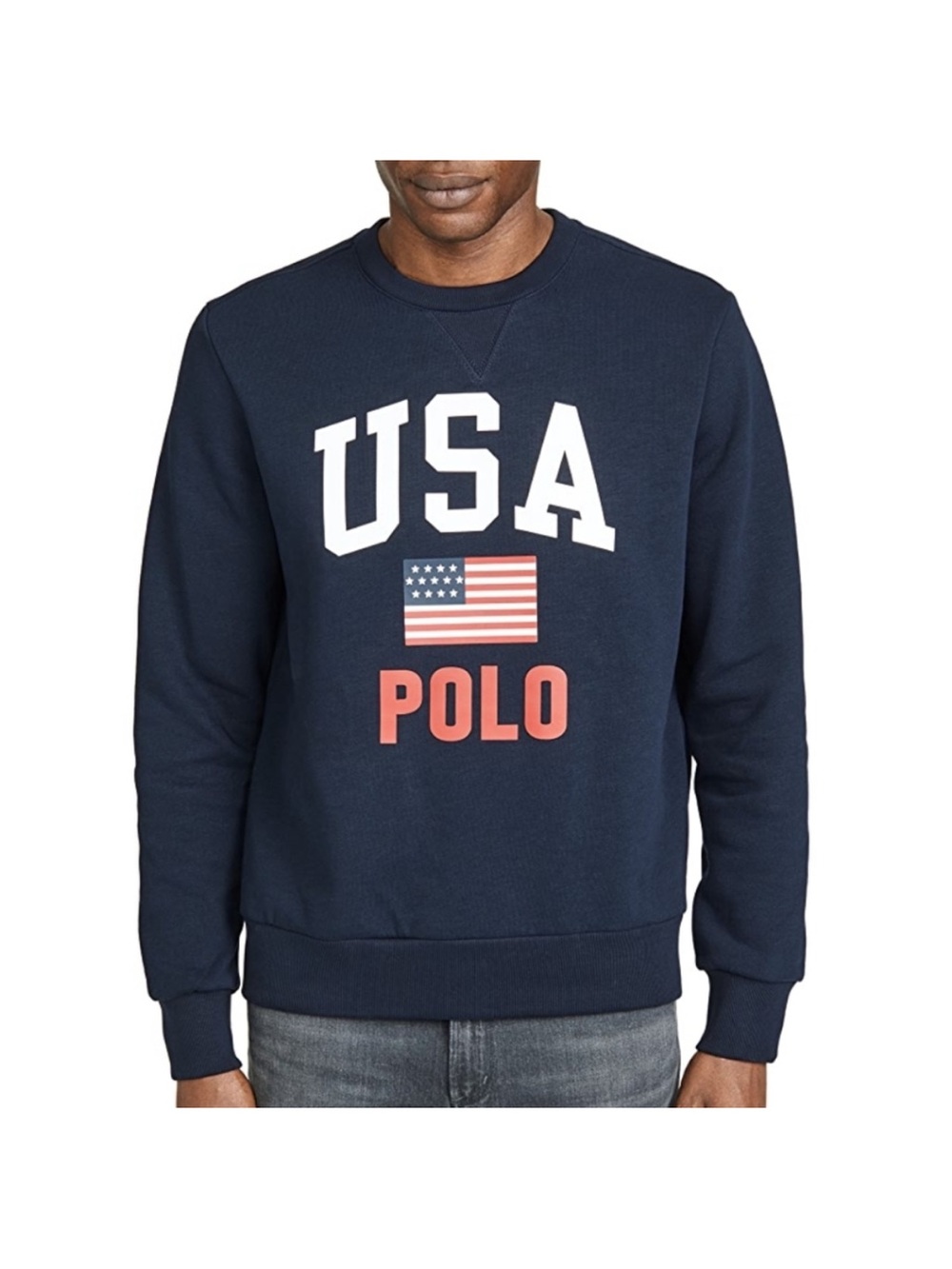 Polo Ralph Lauren USA Polo Crewneck Sweatshirt Size Large
